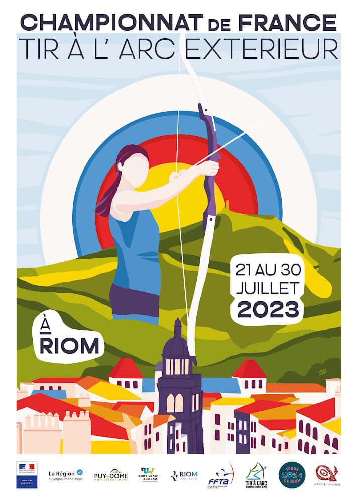 Affiche championnats de France Riom 2023