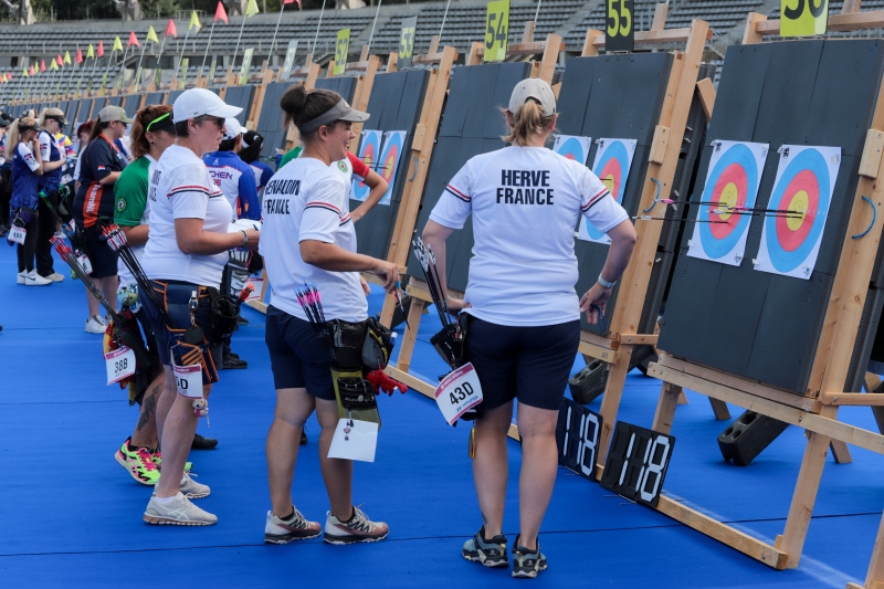 L'équipe de France arcà poulies femme