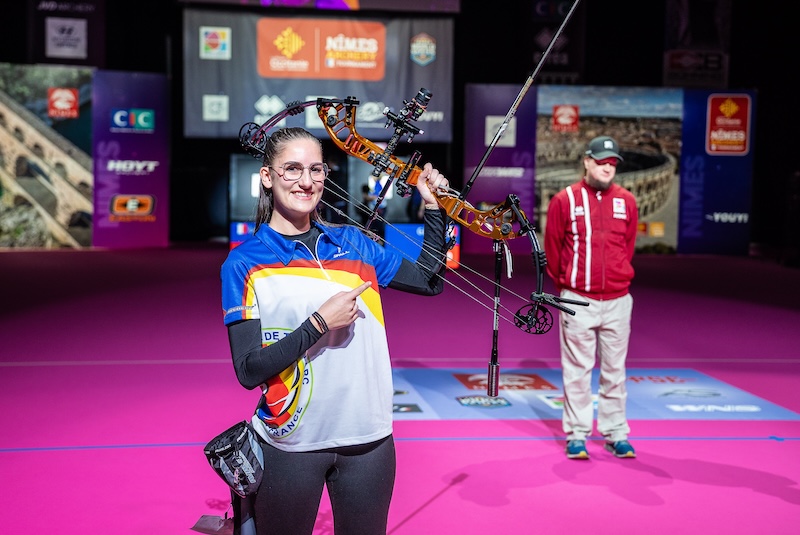 Chloé Leroy arc à poulies U21