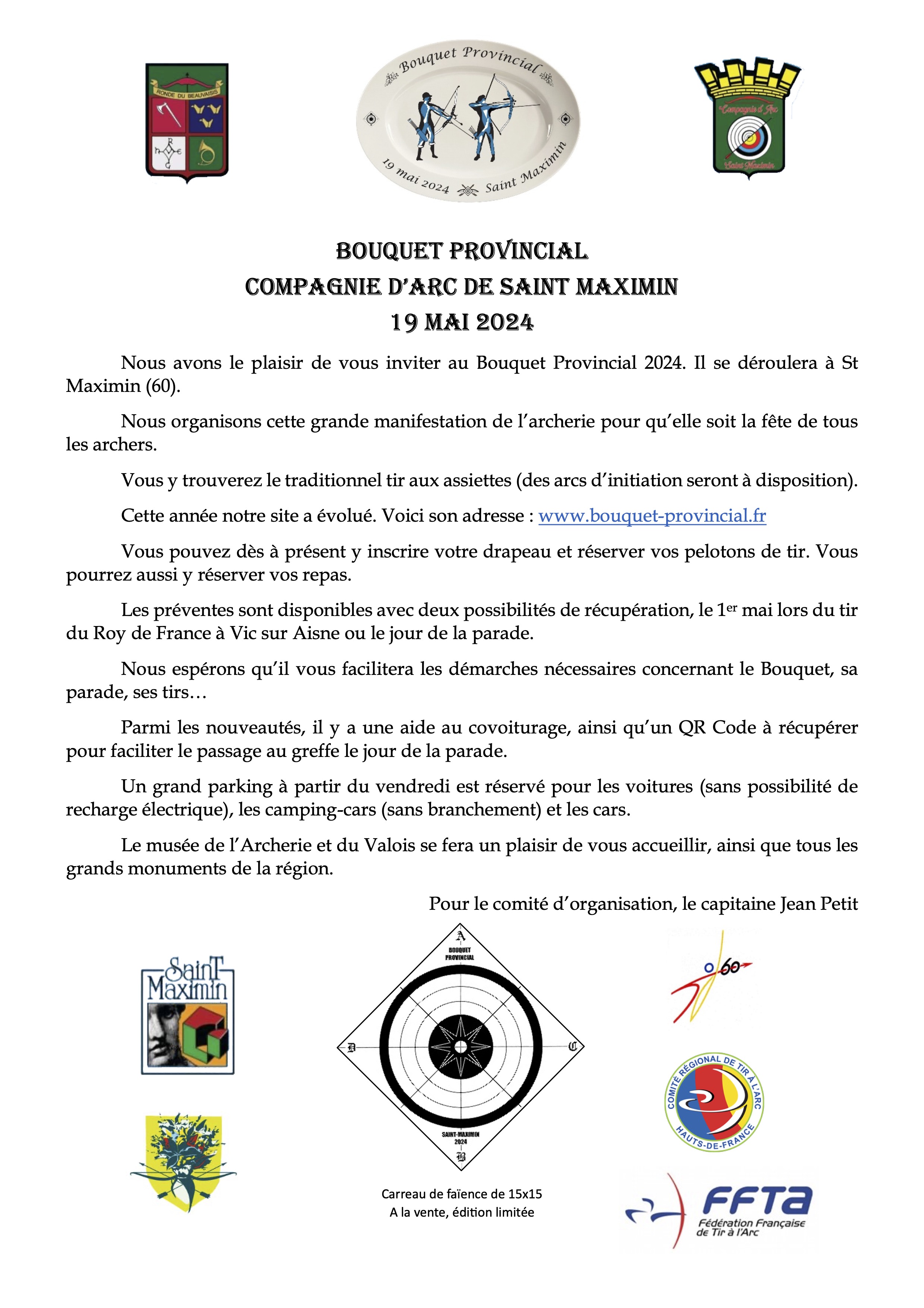 Message du bouquet 2024