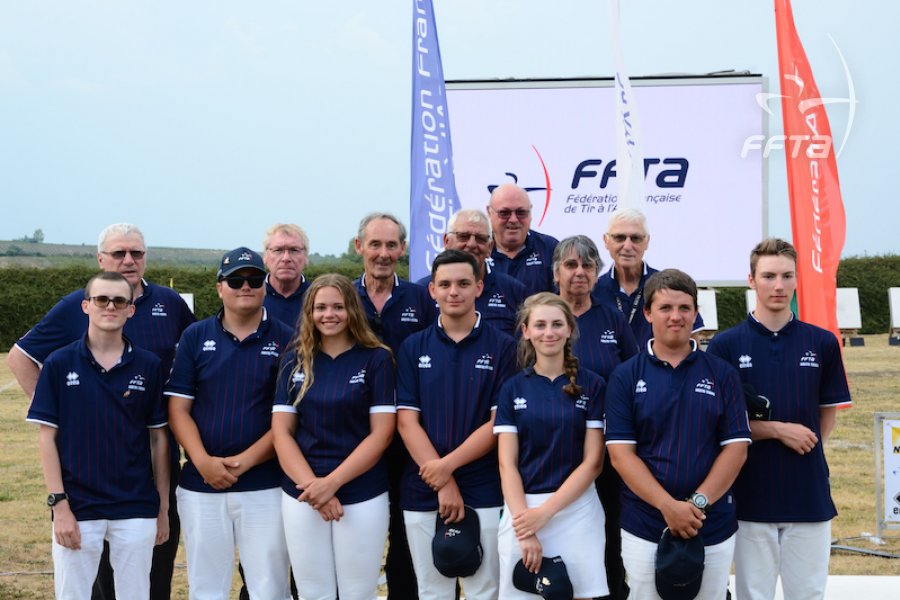 Les jeunes arbitre au championnat de France de tir à l'arc