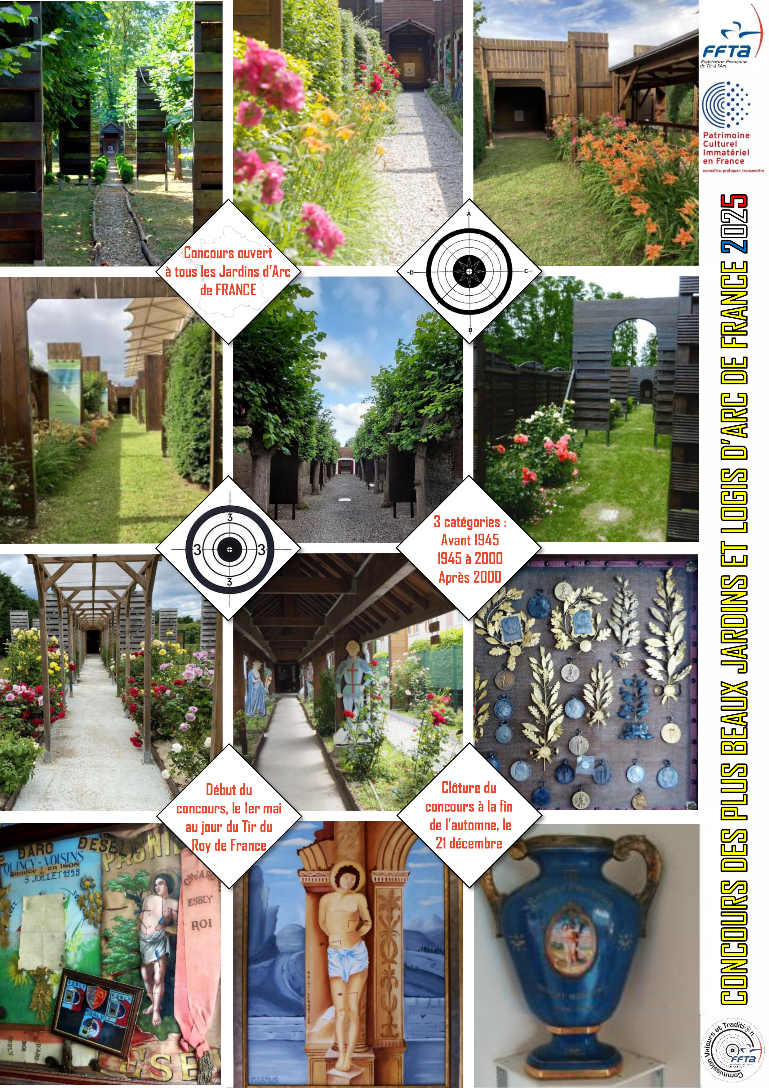 Affiche concours jardins d'arc de France 2025