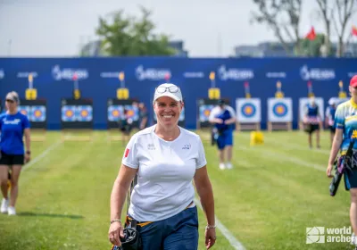 Sophie Dodémont tout sourire aux Jeux Européens