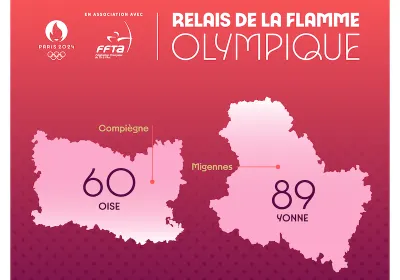 Relais de la flamme olympique tir à l'arc