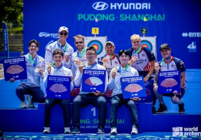 Les Bleus sur le podium à Shanghai