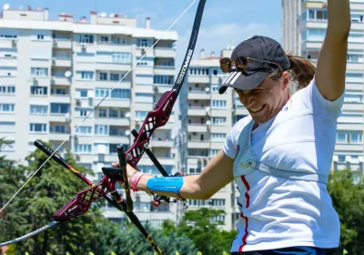 Lisa Barbelin sur le toit de l’Europe