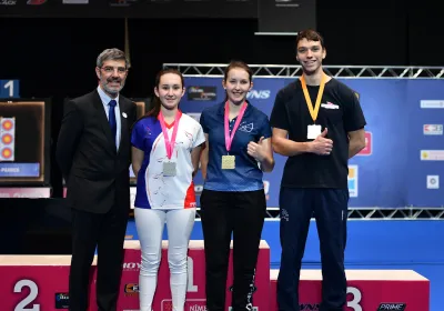 Clément Jacquey et Mathilde Louis en or chez les juniors