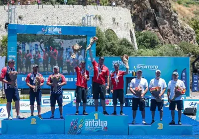 La médaille de bronze pour l'arc à poulies