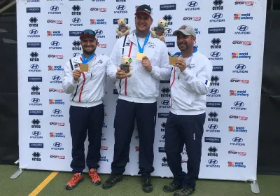 L’or pour l’équipe de France masculine arc à poulies à Berlin