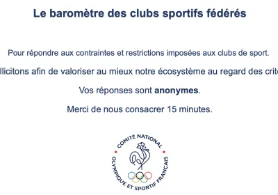 Enquête sur la situation des clubs sportifs