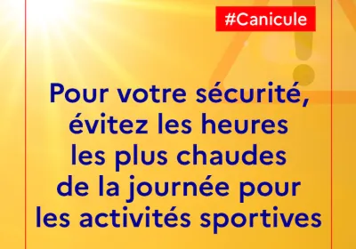 Vigilance canicule - Message de prévention
