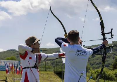 Junior Cup à Catez, les cadets mixtes médaillés d’or en arc classique !