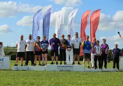 Quatre premiers titres de champions de France par catégorie en sénior 2