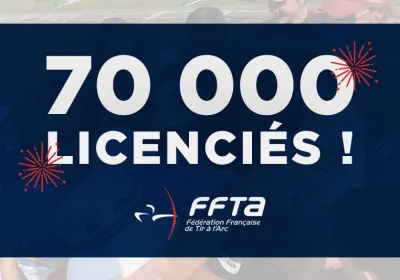 Le Cap des 70 000 Licenciés à nouveau franchi