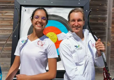 Terre de jeux 2024 : Riom, Limagne et Volcans soutient les Archers Riomois et sponsorise deux athlètes