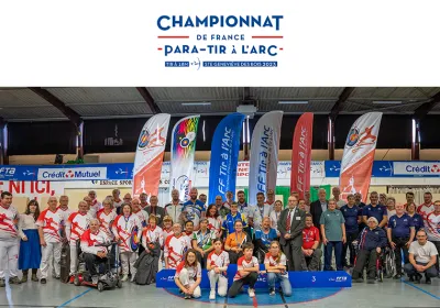Les 30 premiers Champions de France para-tir à l'arc à 18m couronnés à Sainte-Geneviève-des-Bois