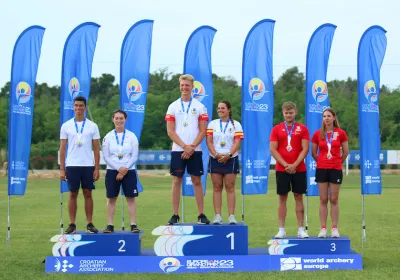 La médaille d'argent pour Thomas Chirault et Mélanie Gaubil