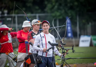 Coupe du Monde Medellin : Mélanie Gaubil et l’équipe homme arc à poulies en finale