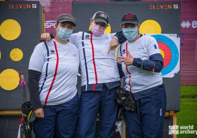 Coupe du monde à Lausanne, les femmes médaillées de bronze en arc à poulies !